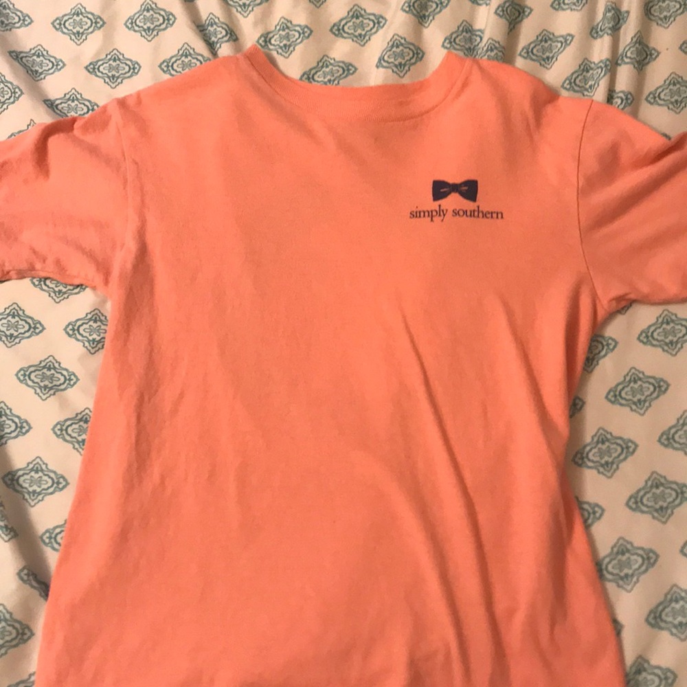 pink ish coral simply southern shirt